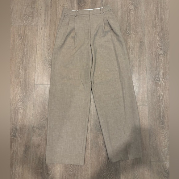 Babaton Pants - Aritzia Tan Trousers